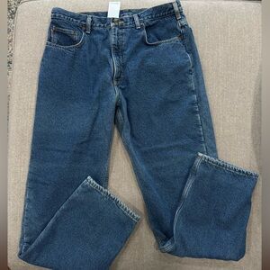 Carhartt Men's Fleece Lined‎ Relaxed Fit Blue Jeans